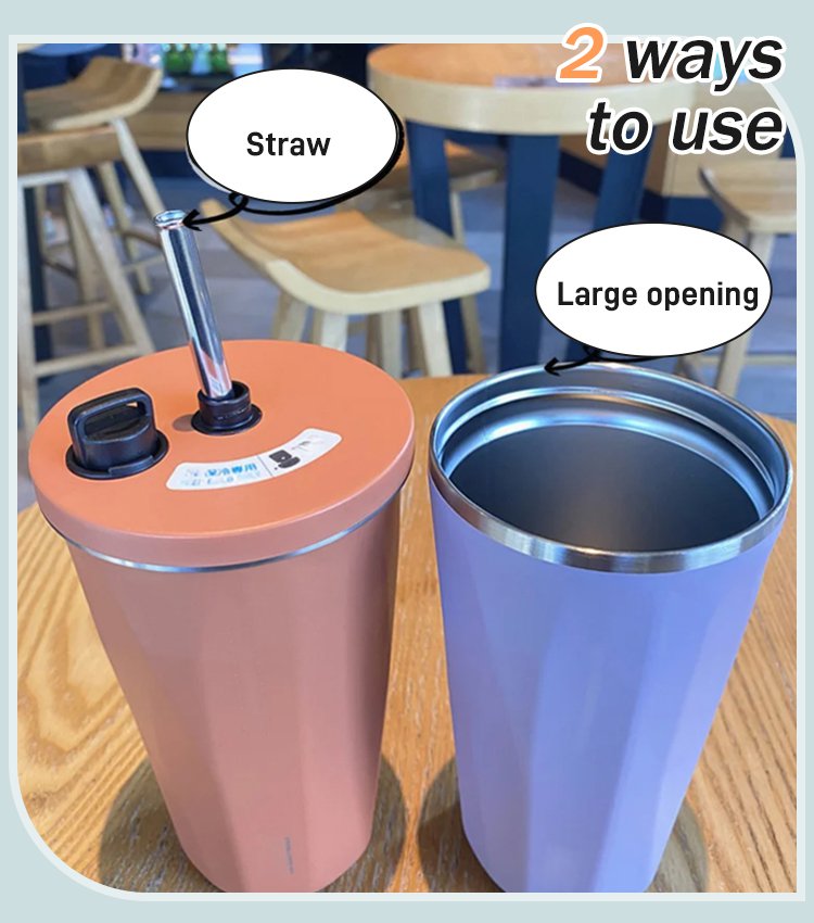 Skorter | Cup with collapsible straw