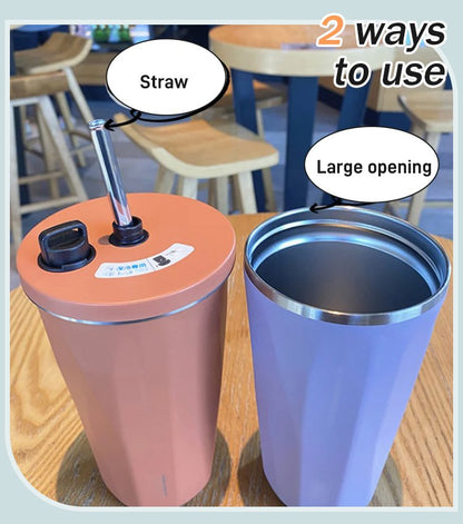 Skorter | Cup with collapsible straw