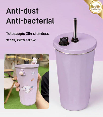 Skorter | Cup with collapsible straw