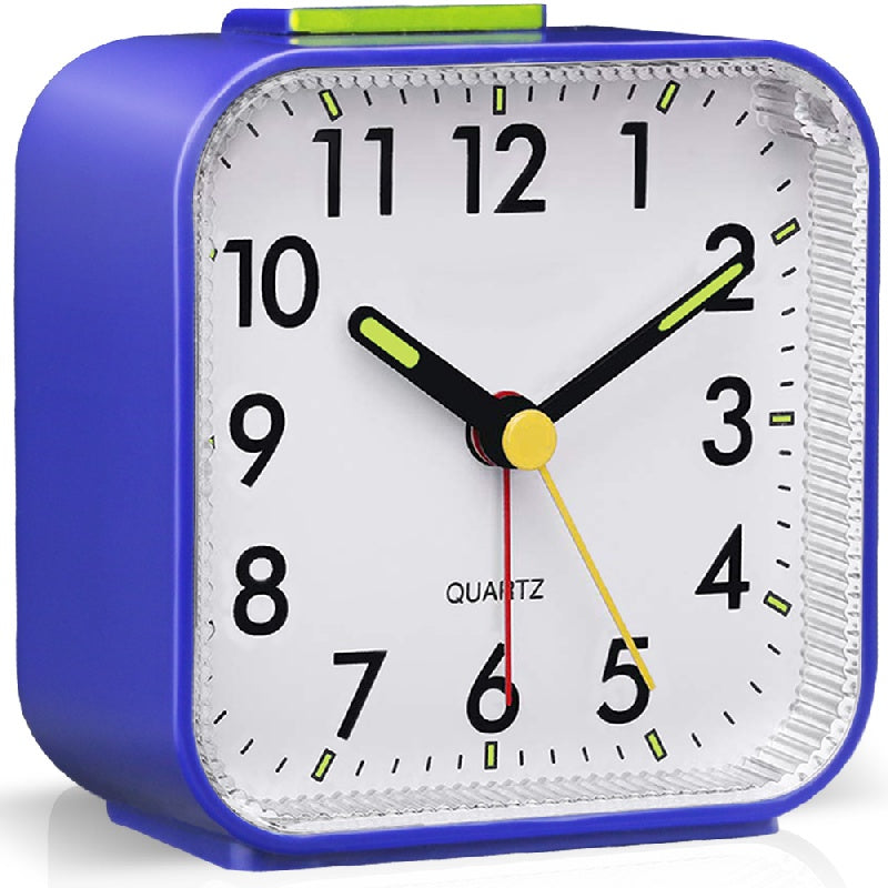 Skorter | SilentGlow - Silent Analog Alarm Clock with Snooze Function