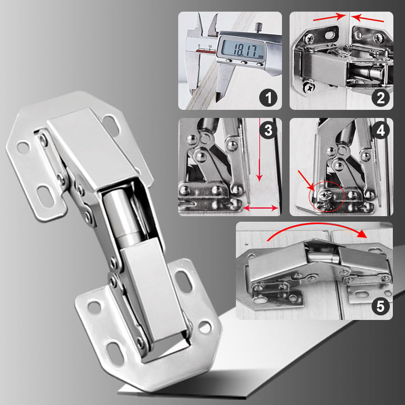 Skorter | Cabinet Hinges - Easy Installation of Bridge-Shaped Door Hinges