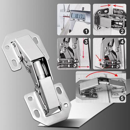 Skorter | Cabinet Hinges - Easy Installation of Bridge-Shaped Door Hinges
