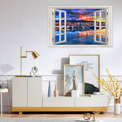 Skorter | 3D window with a view Decorative wall mural