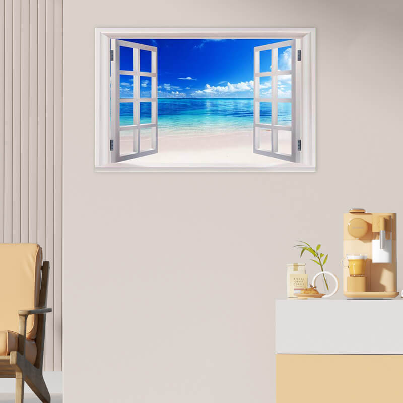 Skorter | 3D window with a view Decorative wall mural