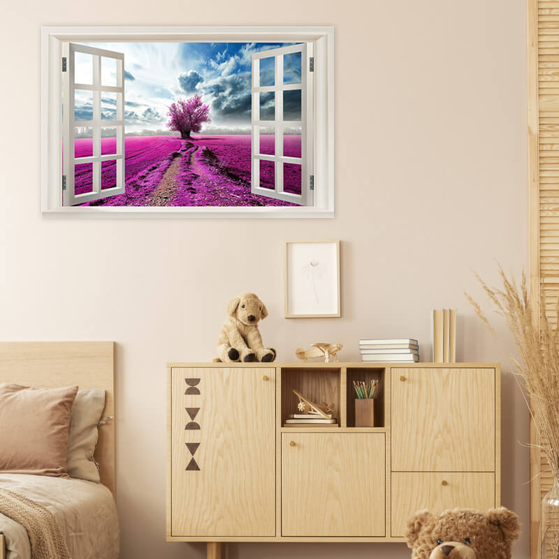 Skorter | 3D window with a view Decorative wall mural