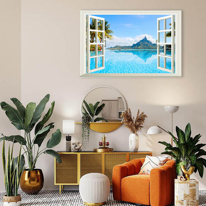 Skorter | 3D window with a view Decorative wall mural