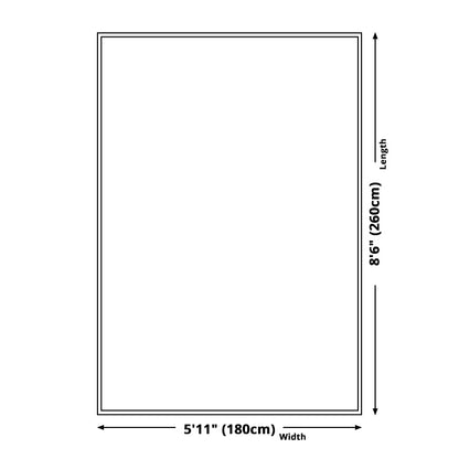 Skorter | Blue and Brown Irregular Rug Bedroom Novelty Color Block Pattern Area Rug Polyester Pet-Friendly Rug