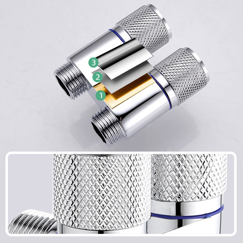 Skorter | 1/2" angle valve with double switch outlet