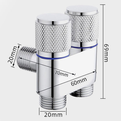 Skorter | 1/2" angle valve with double switch outlet