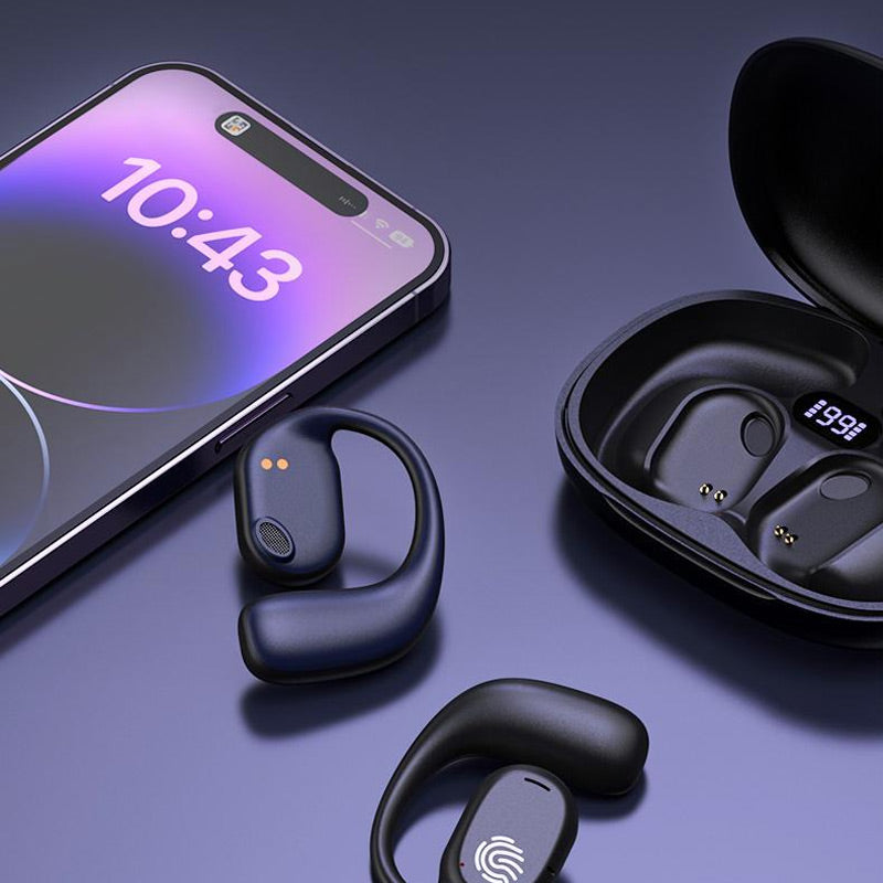 Skorter | Bluetooth headphones with bone conduction and real ear hook