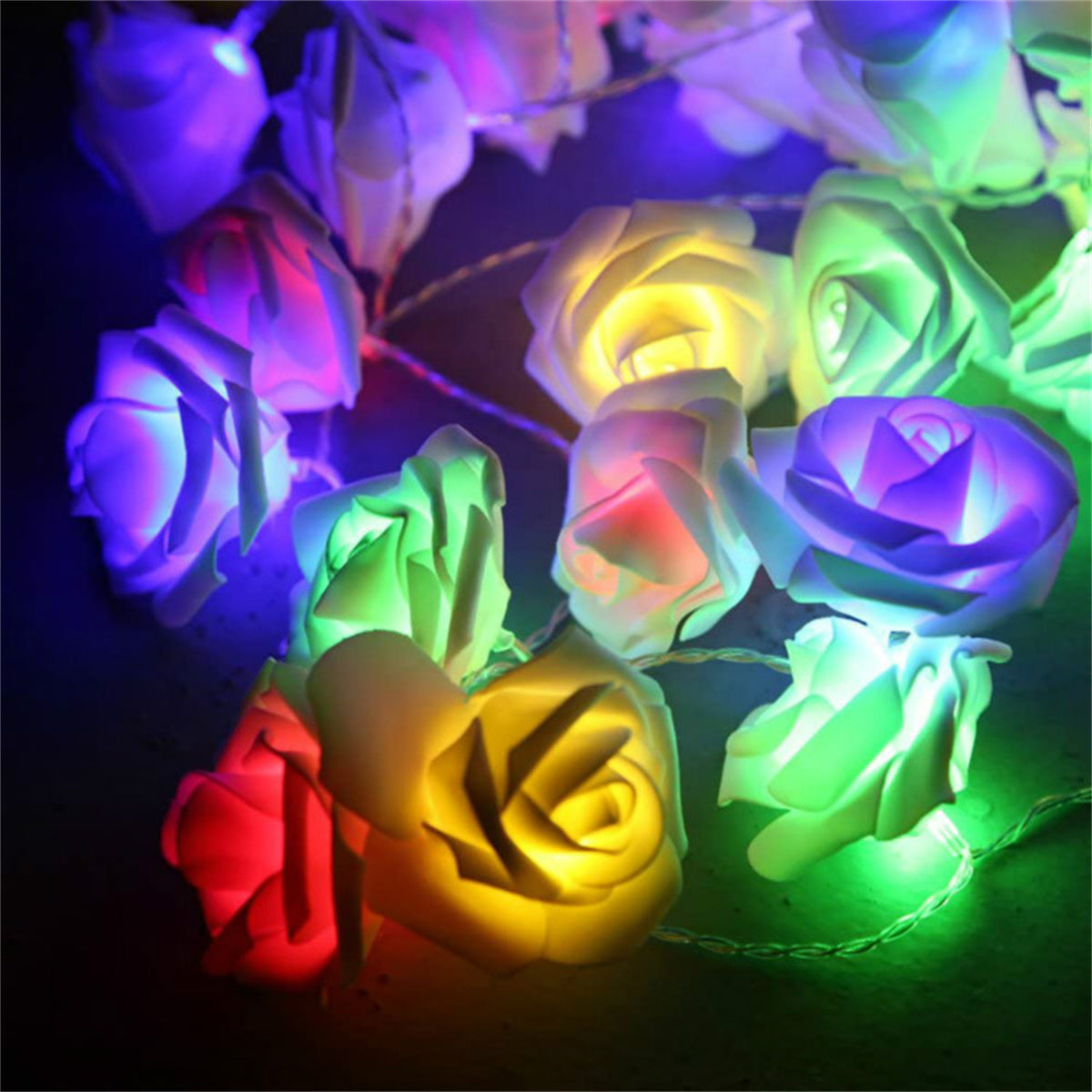 Skorter | BloomLights - LED Pink Flower Chain Lighting