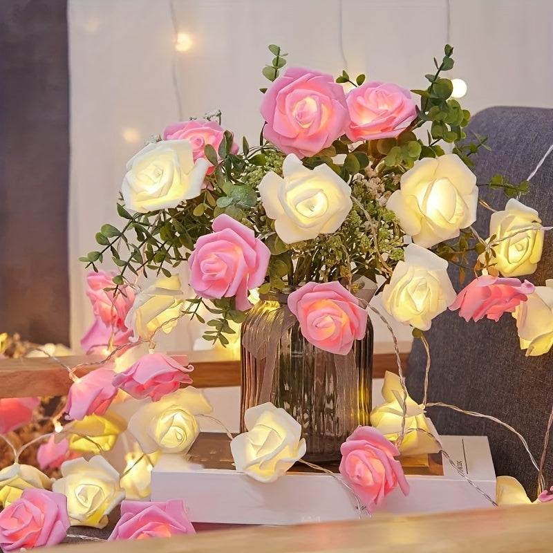 Skorter | BloomLights - LED Pink Flower Chain Lighting
