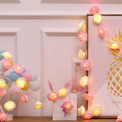 Skorter | BloomLights - LED Pink Flower Chain Lighting
