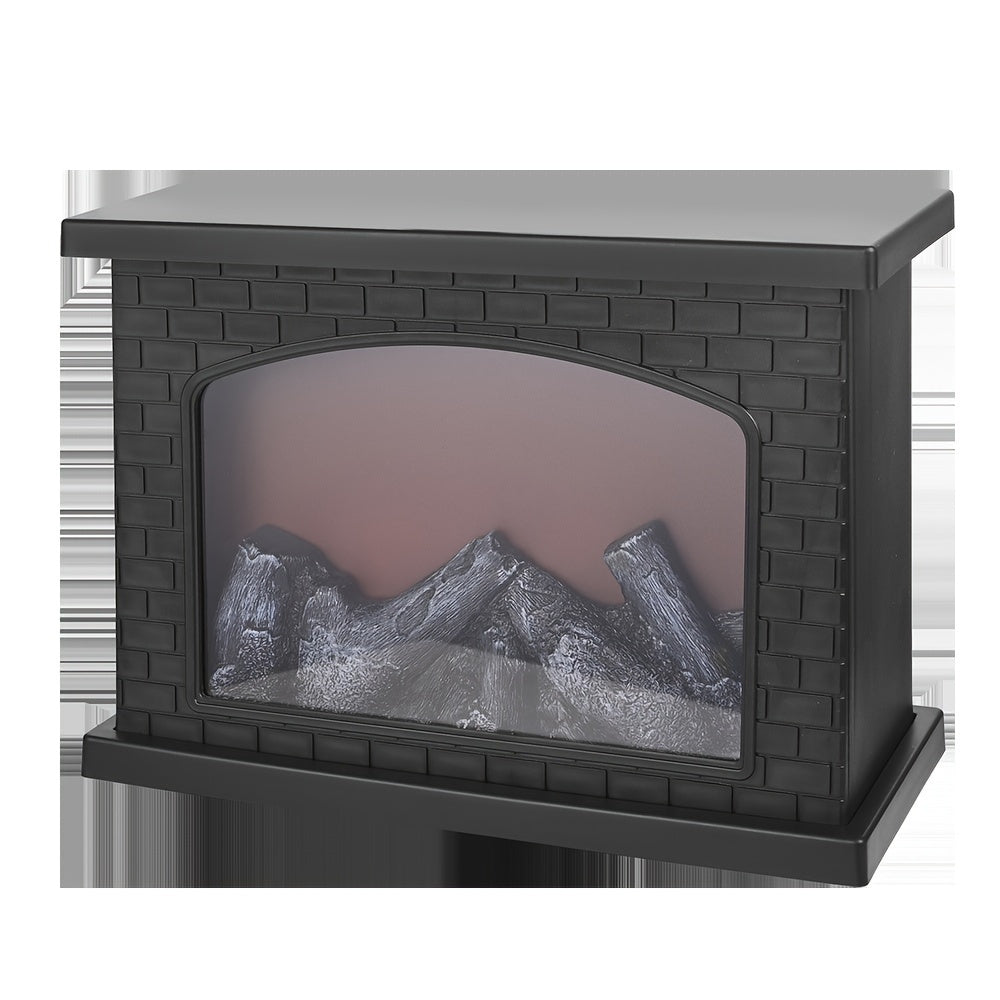 Skorter | Cozy rectangular fireplace lantern stove lamp - Realistic simulation flame lights
