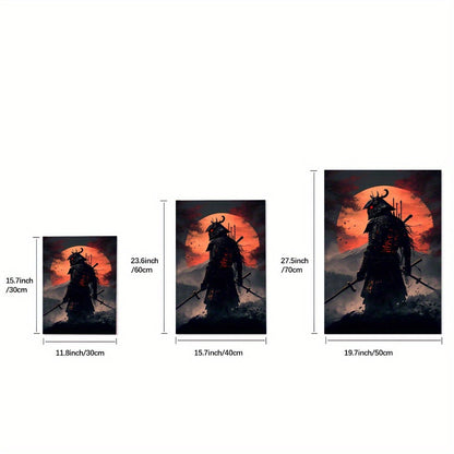 Skorter | 3-piece Samurai Canvas Paintings Set - Cherry Blossom Sunset