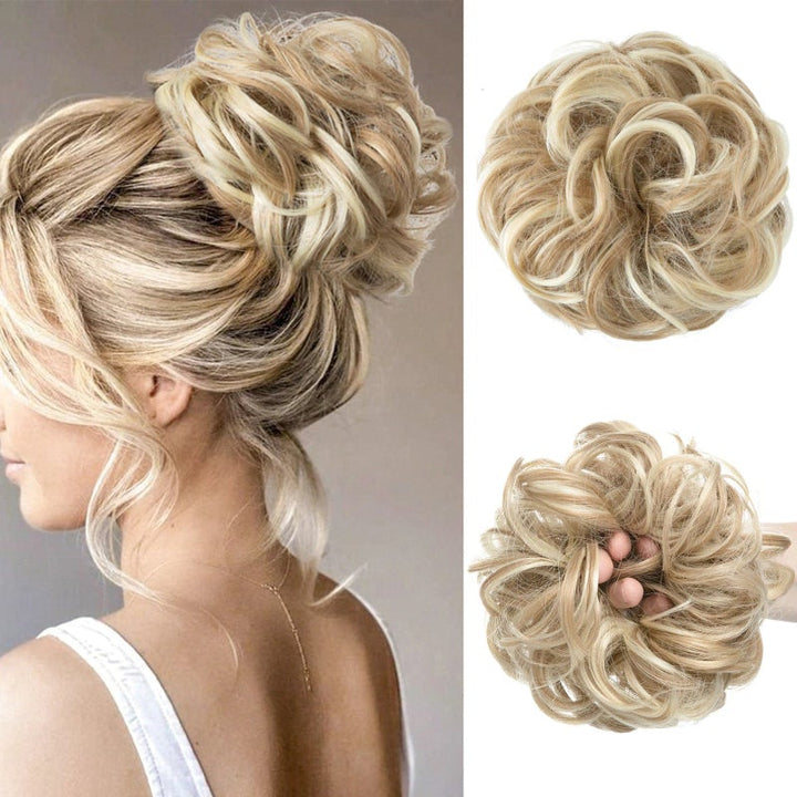 Skorter | Stylemaker Messy And Curly Elastic Hair Bun Scrunchy Hair Extensions (New)