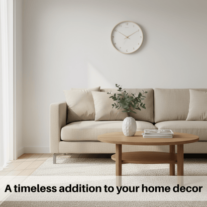 Skorter | Analog Wood Wall Clock with Silent Movement