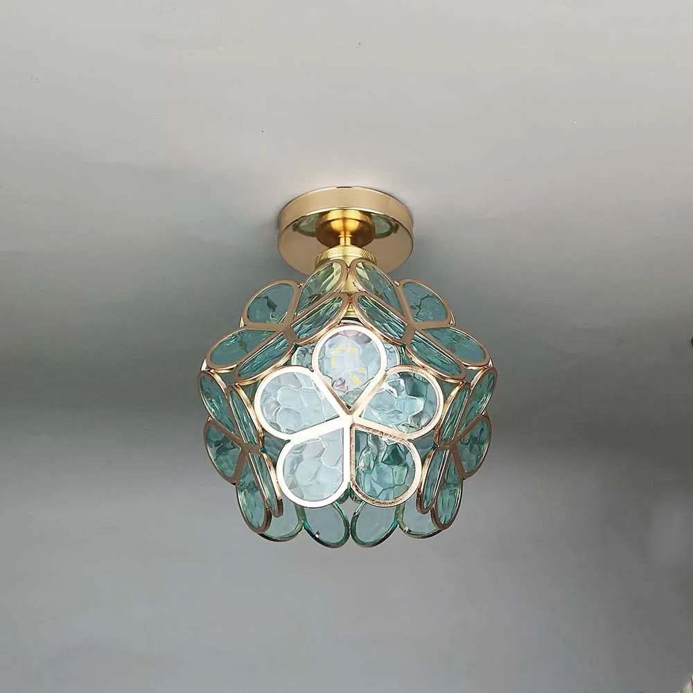 Skorter | Flowers Style Glass Hallway Ceiling Light