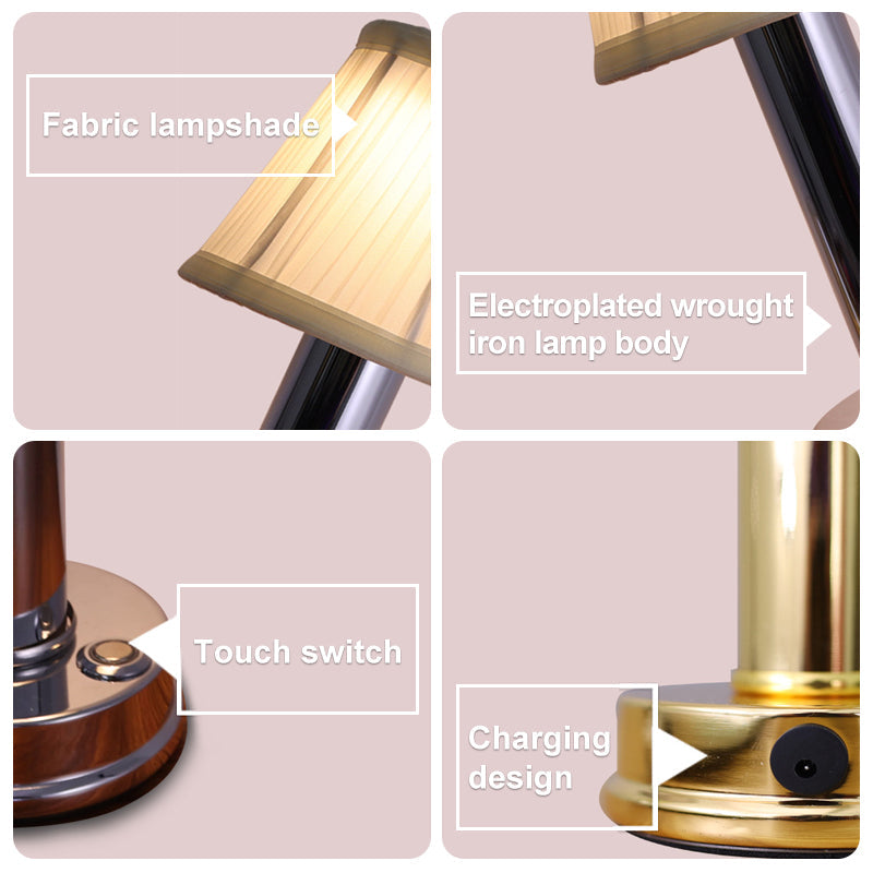 skorter | LED Rechargeable Wireless Metal Table Lamp