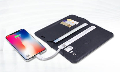 Skorter | 3-In-1 Incredibly Convenient Wallet Power Bank For Android & all Phone Types