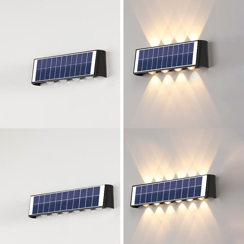 Skorter | Modern Simplicity Solar Waterproof Rectangular ABS PMMA LED Wall Light Lamp For Outdoor Patio