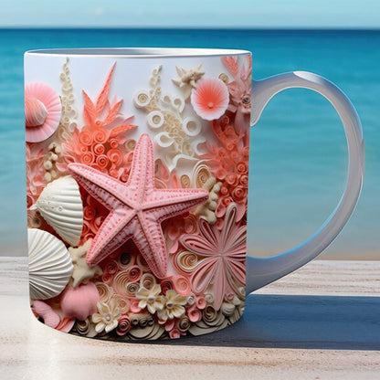 skorter | 3d Ocean Beach Breakthrough Theme Coffee Mug