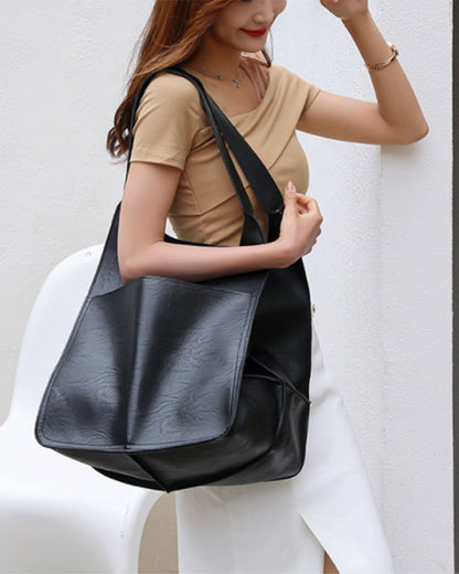 Skorter | Chic & Sustainable Leather Bag with Large Capacity - Elegant, Versatile Women's Handbag