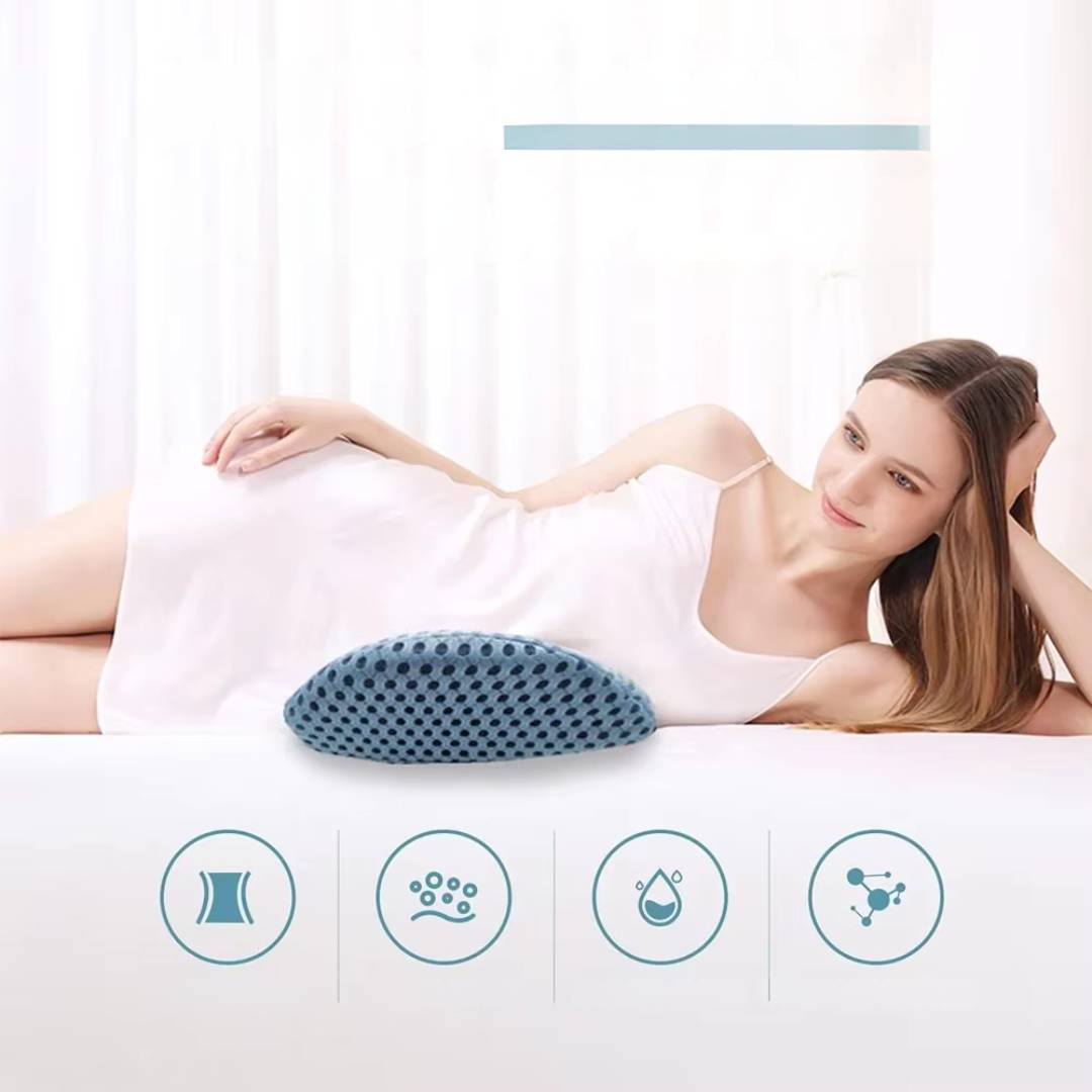 Skorter | Ergonomic Lumbar Support Cushion for Lower Back Pain Relief - Ideal for Office, Driving, and Home Use