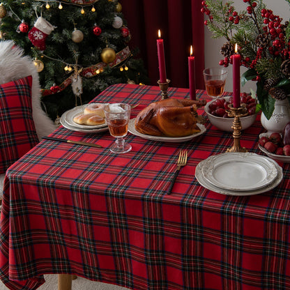Skorter | Christmas Party Traditional Scottish Check Pattern Tablecloth