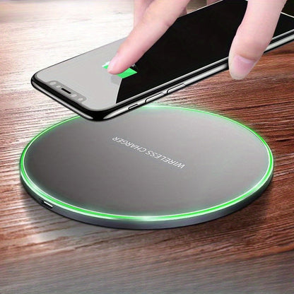 Skorter | 15W Wireless Charging Pad for iPhone & Android – Fast Wireless Charger Base with Sleek Design for Home & Office | Apple & Samsung Compatible