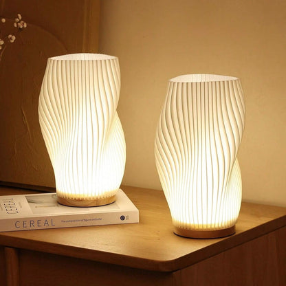 Skorter | Wavecrest Lamp – Sleek USB-Powered Dimmable Table Lamp
