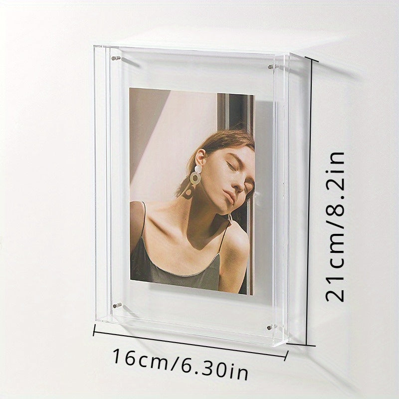 Skorter | Acrylic Picture Frame DIY - Transparent Poster Frame for Bedroom and Table Decoration