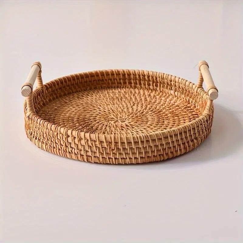 Skorter | EcoRiva - Woven Rattan Serving Tray