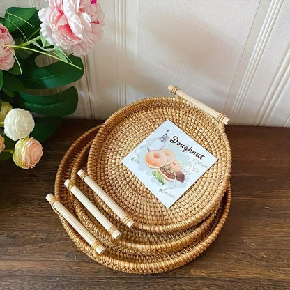Skorter | EcoRiva - Woven Rattan Serving Tray