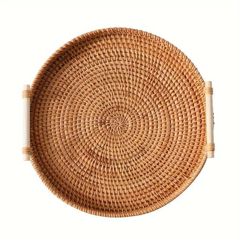 Skorter | EcoRiva - Woven Rattan Serving Tray