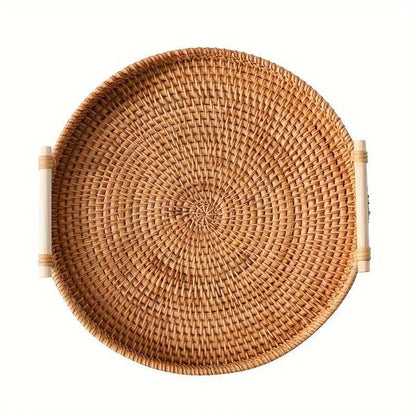 Skorter | EcoRiva - Woven Rattan Serving Tray