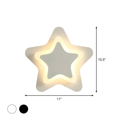 Skorter | ScandinavianStar - Scandinavian LED Wall Lamp in Black/White with Acrylic Lamp