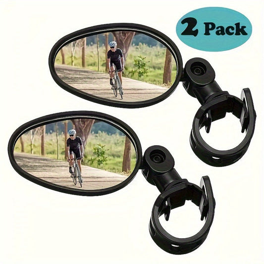 Skorter | 2-Pack bicycle rearview mirrors – Wide angle, safety mirrors, universal fit