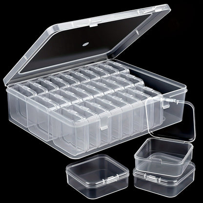 Skorter | 30-piece Mini Pearl Set - Transparent Storage Boxes