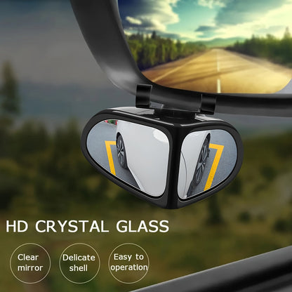 Skorter | 2 Pieces HD Dead Angle Mirror for Cars - 360° Adjustable, Wide Field of View