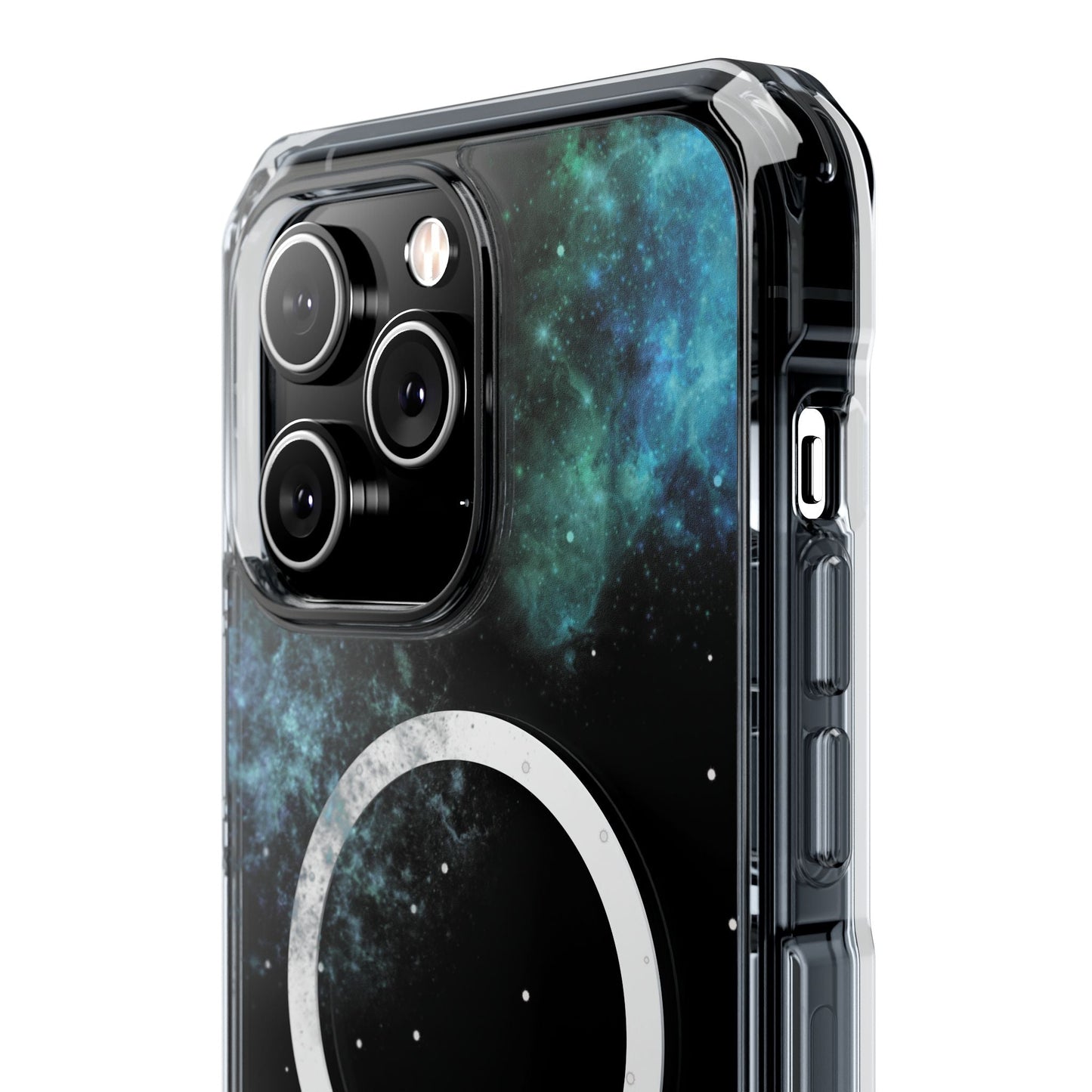 Skorter | Fluff's - Nebula the Siamese in Space Magnetic Clear Case for iPhone Series