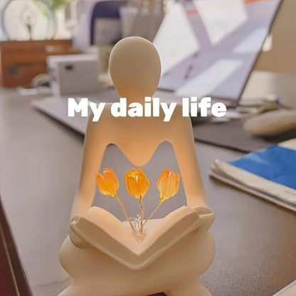 Skorter | ArtTulip - Abstract Tulip Night Lamp made of Art Resin