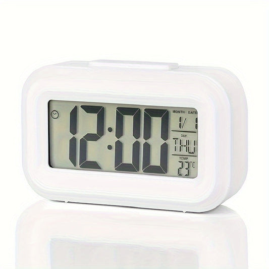 Skorter | SilentTime - Silent LED Alarm Clock with Date and Temperature Display