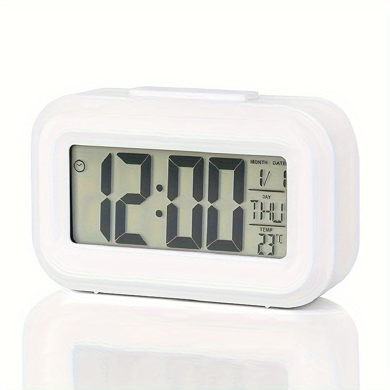 Skorter | SilentTime - Silent LED Alarm Clock with Date and Temperature Display