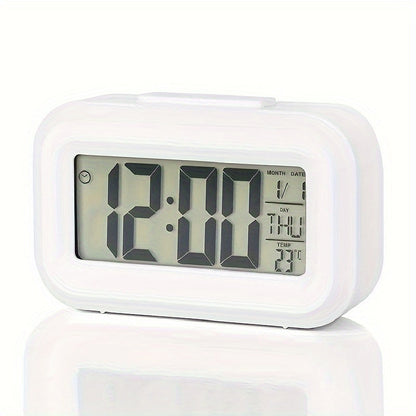 Skorter | SilentTime - Silent LED Alarm Clock with Date and Temperature Display