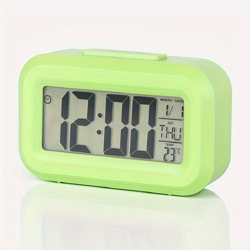Skorter | SilentTime - Silent LED Alarm Clock with Date and Temperature Display