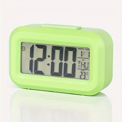 Skorter | SilentTime - Silent LED Alarm Clock with Date and Temperature Display