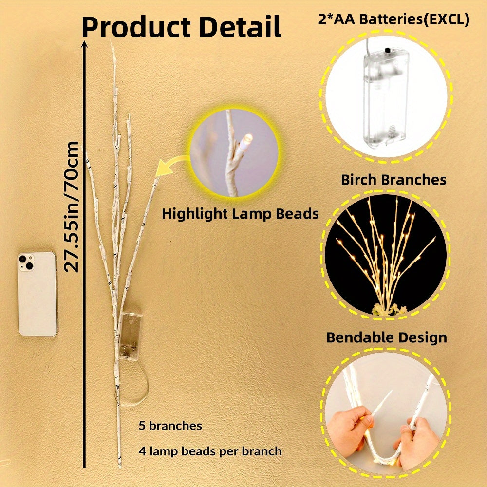 Skorter | BranchGlow - Majisu LED Ceiling Lamp, 69.85 cm, 20 LED Warm White