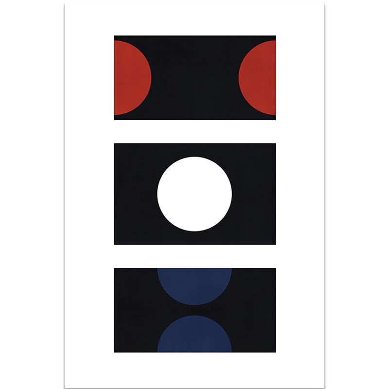 Skorter | Black and Red Abstract Area Rug Polyester Modern Rug Washable Pet Friendly Carpet for Living Room