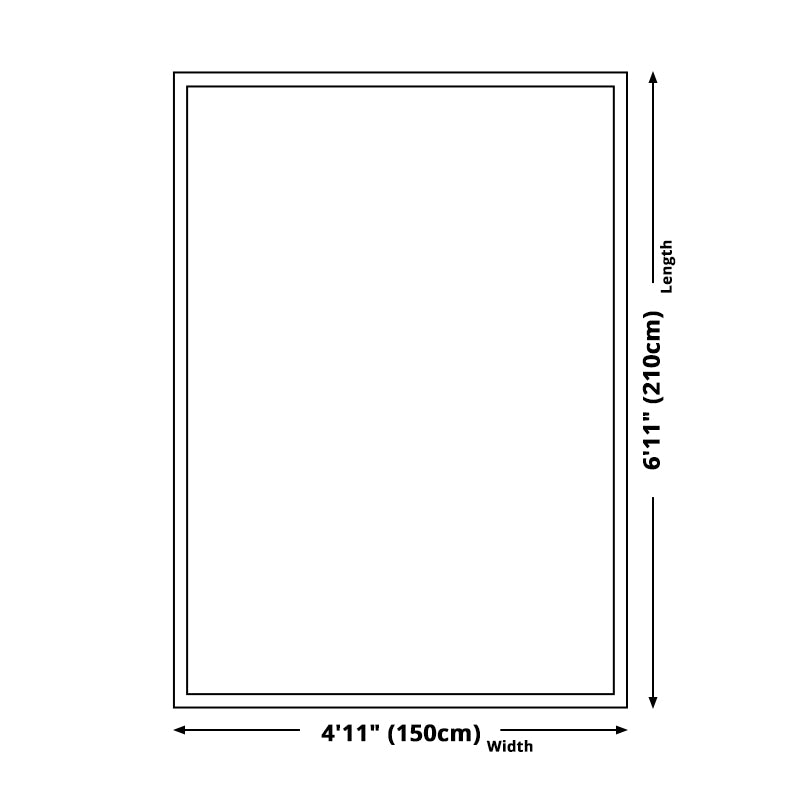 Skorter | Children Strawberry Pattern Rug Yellow and Green Cotton Rug Washable Pet-Friendly Non-Slip Rug for the Children's Room